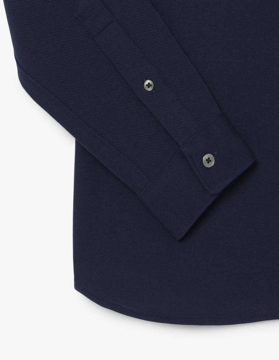 Camisa casual Lacoste de algodón manga larga para hombre