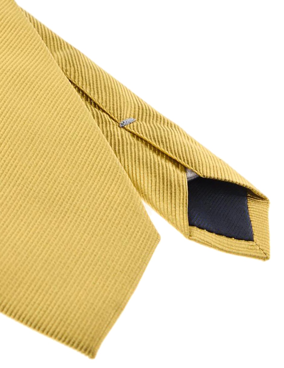Corbata regular de seda estampado a rayas para hombre 3