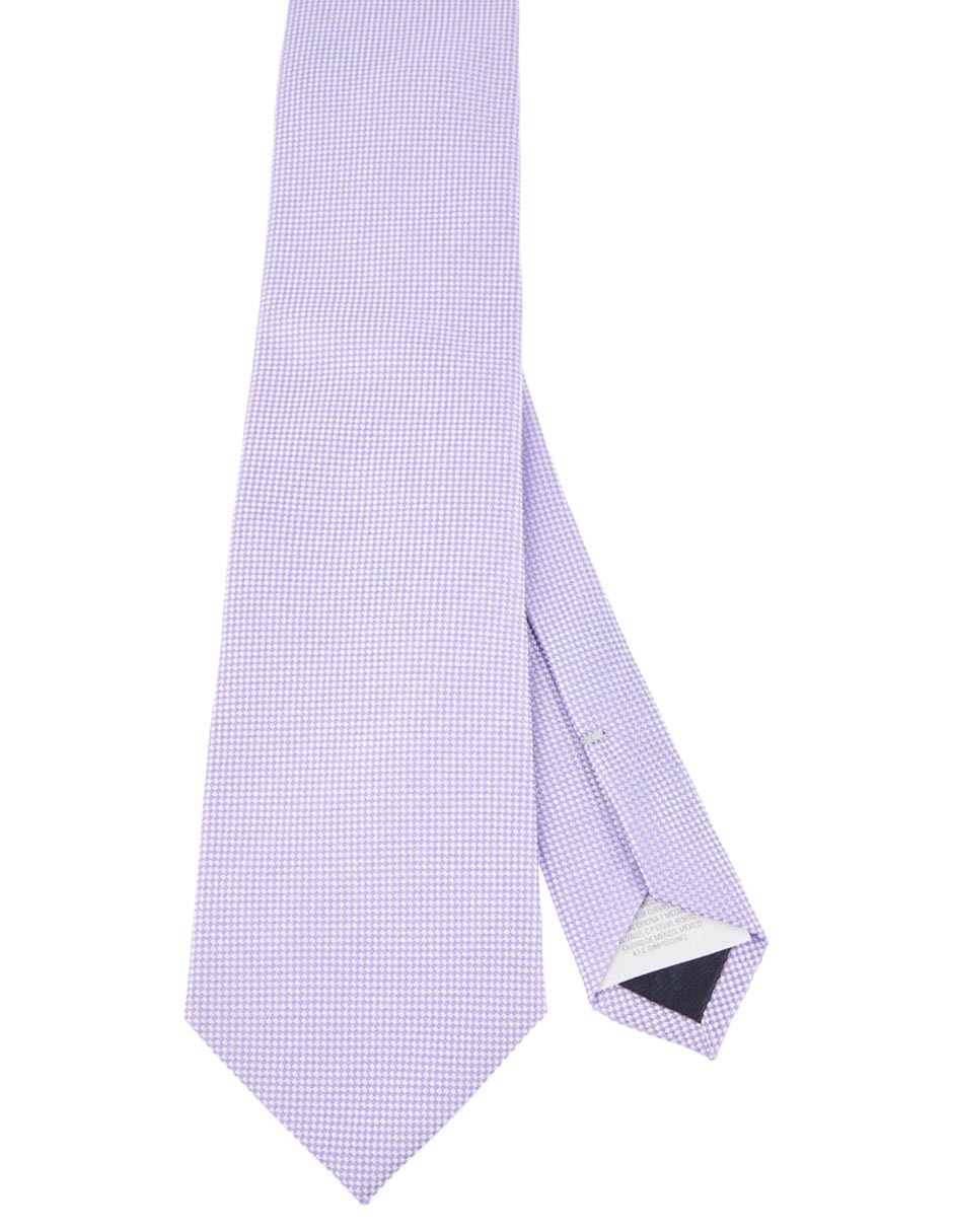 Corbata regular de seda estampado rombos para hombre