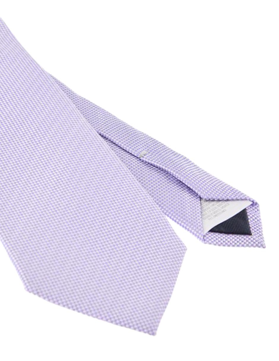 Corbata regular de seda estampado rombos para hombre