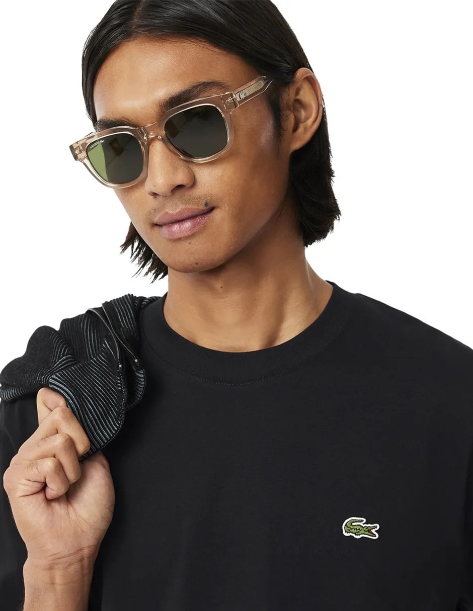 Playera Lacoste Carry Over Cuello Redondo Para Hombre
