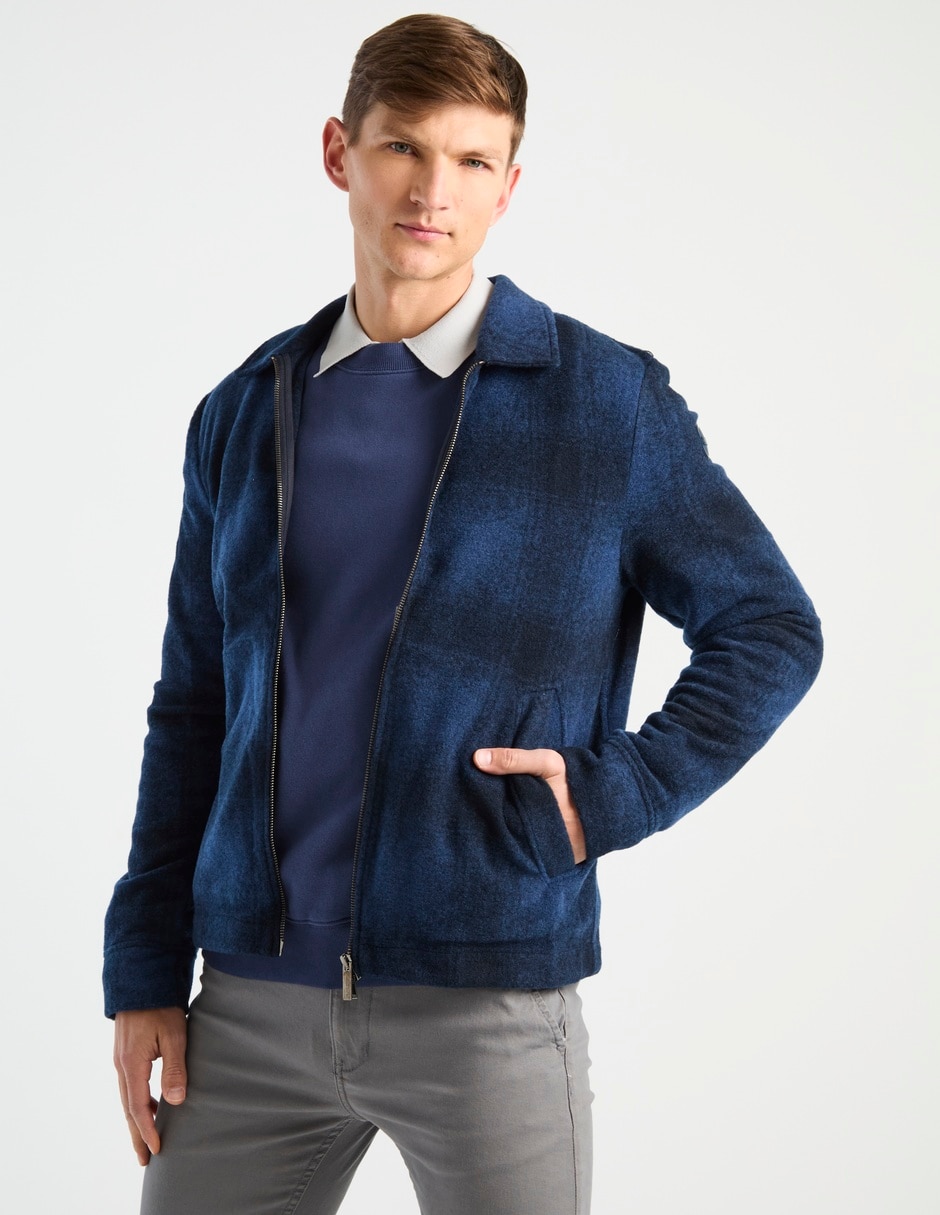 Chamarra harrington con bolsillos para hombre Chamarra harrington con bolsillos para hombre