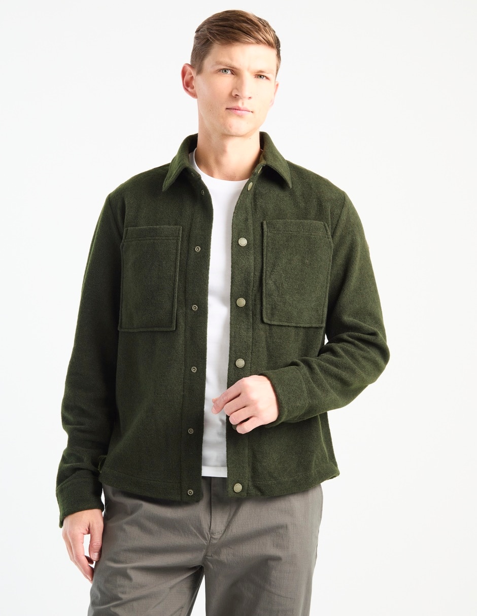 Chamarra harrington con bolsillos para hombre