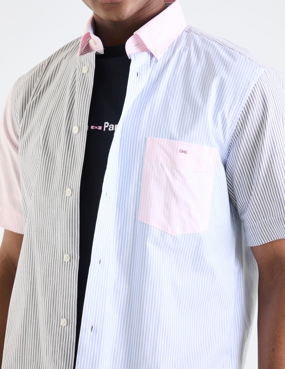 Camisa casual de algodón manga corta para hombre 2