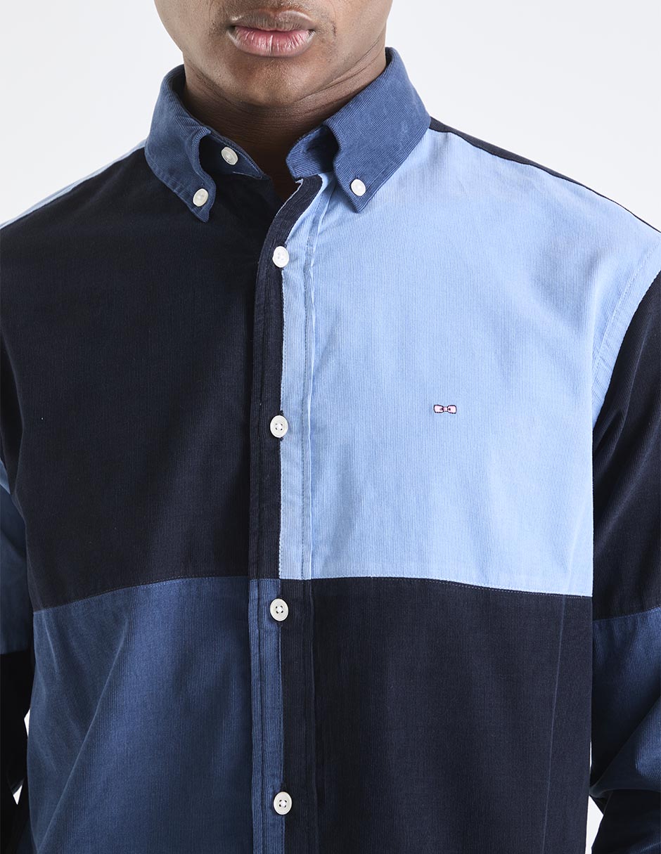 Camisa casual Eden Park de algodón manga larga para hombre