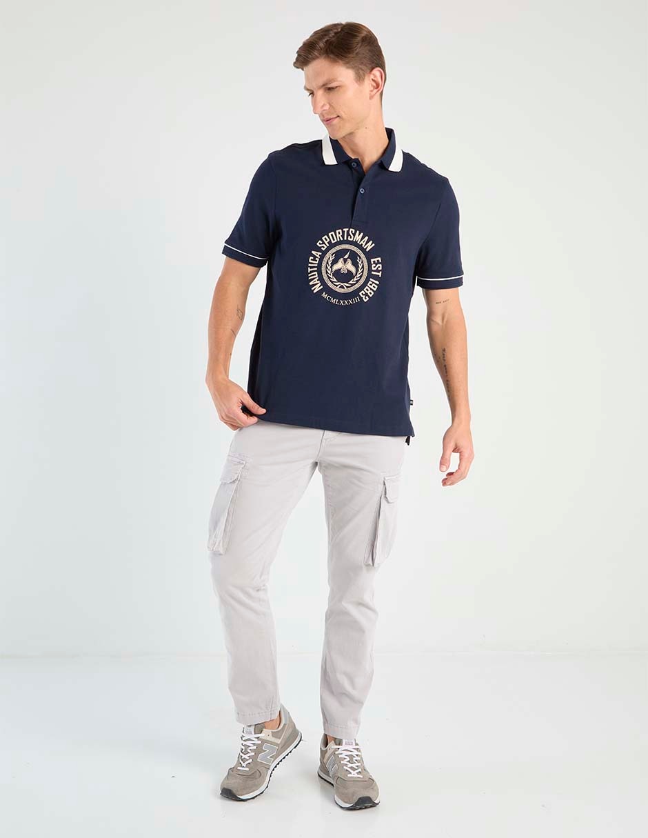 Playera tipo polo Nautica para hombre