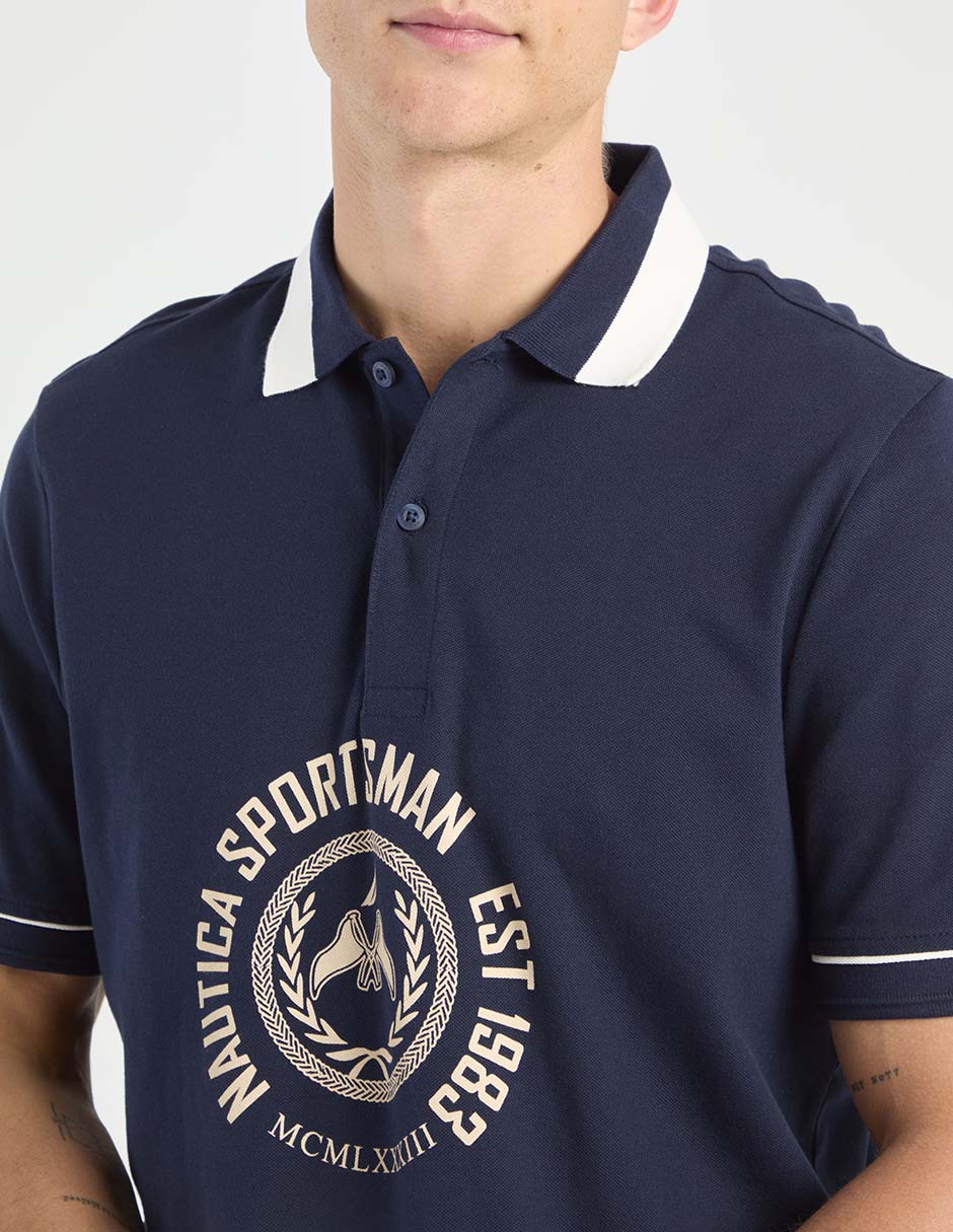 Playera tipo polo Nautica para hombre
