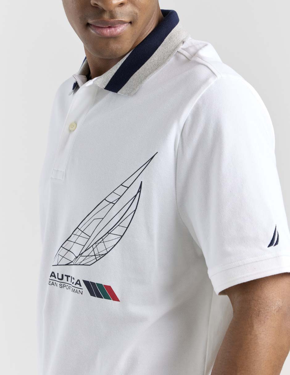 Playera tipo polo Nautica para hombre