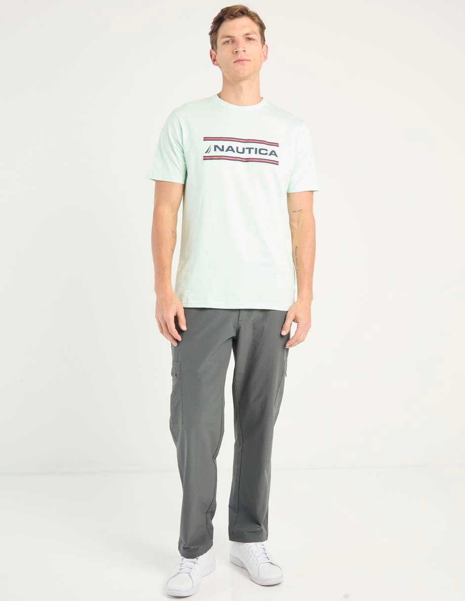 Pantalón cargo jogger recto de algodón para hombre