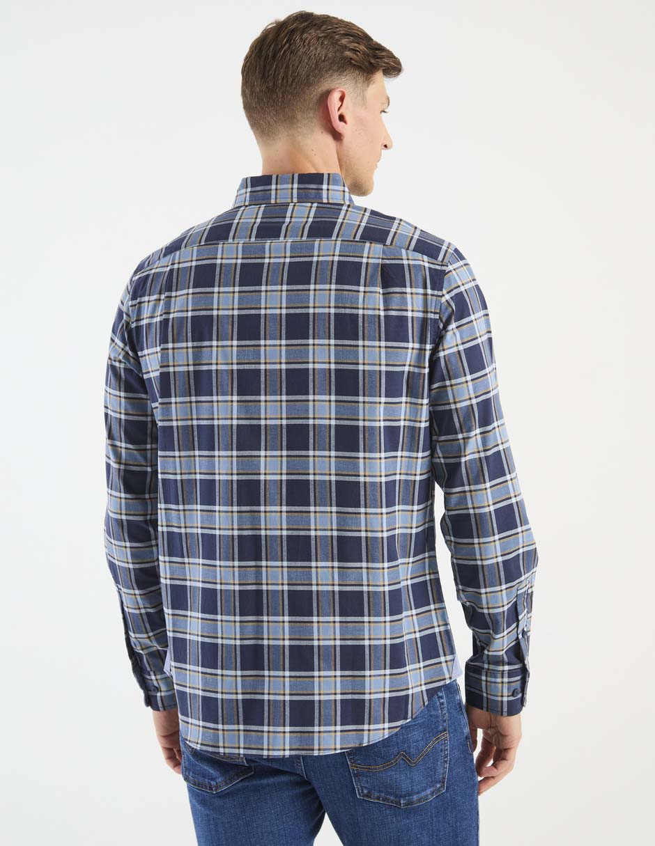 Camisa casual Nautica manga larga para hombre
