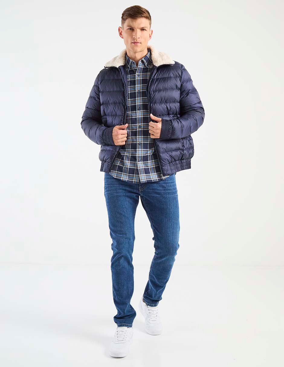 Camisa casual Nautica manga larga para hombre