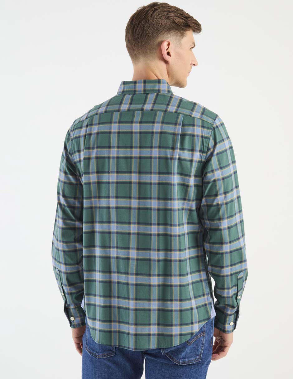 Camisa casual manga larga para hombre 2
