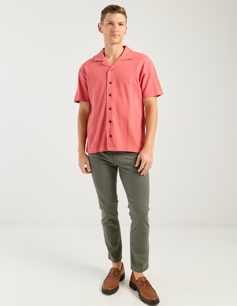 Camisa casual Nautica manga corta para hombre