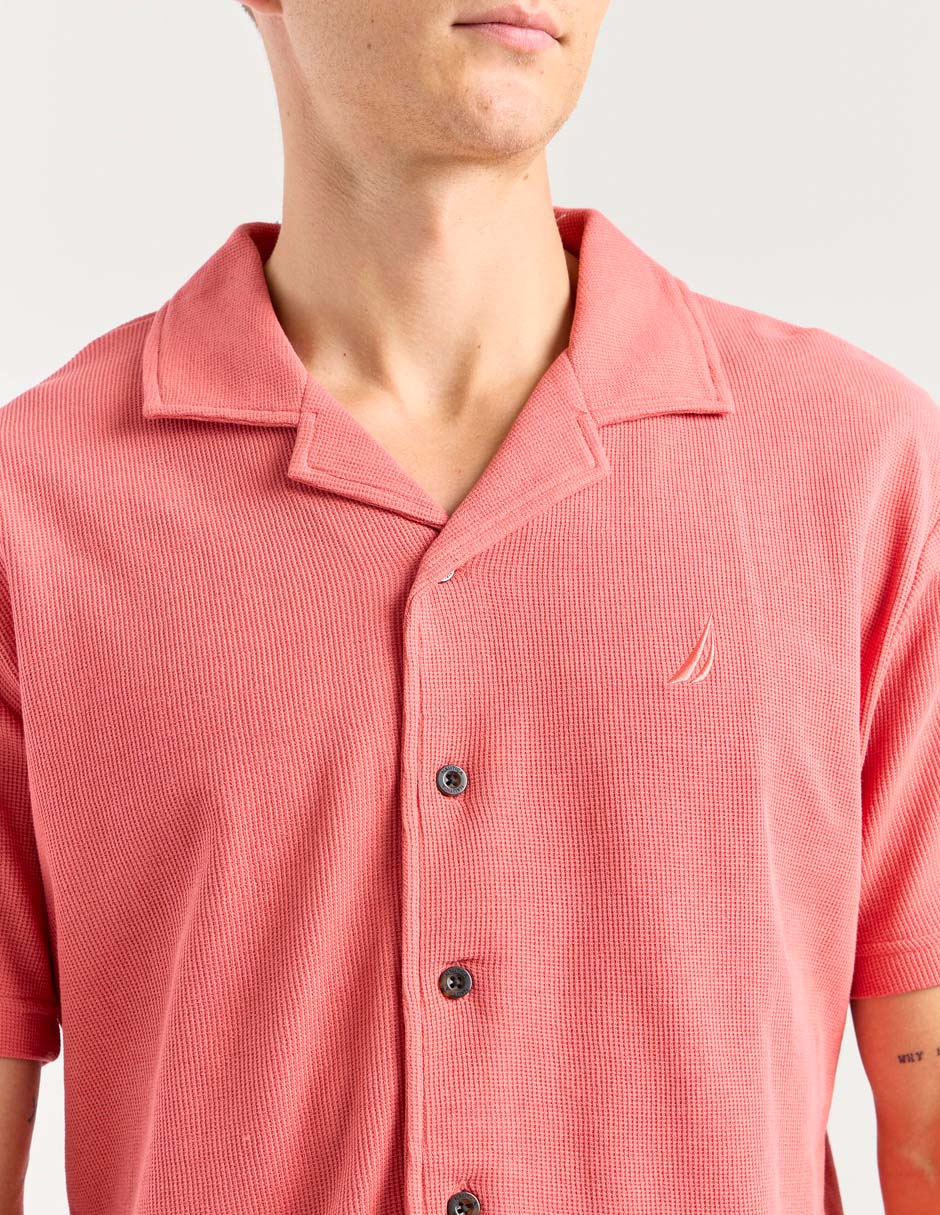 Camisa casual Nautica manga corta para hombre