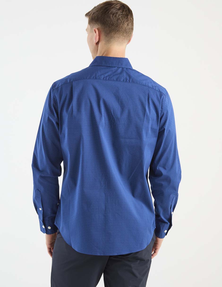 Camisa casual de algodón manga larga para hombre 5