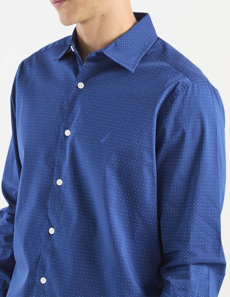 Camisa casual de algodón manga larga para hombre 7
