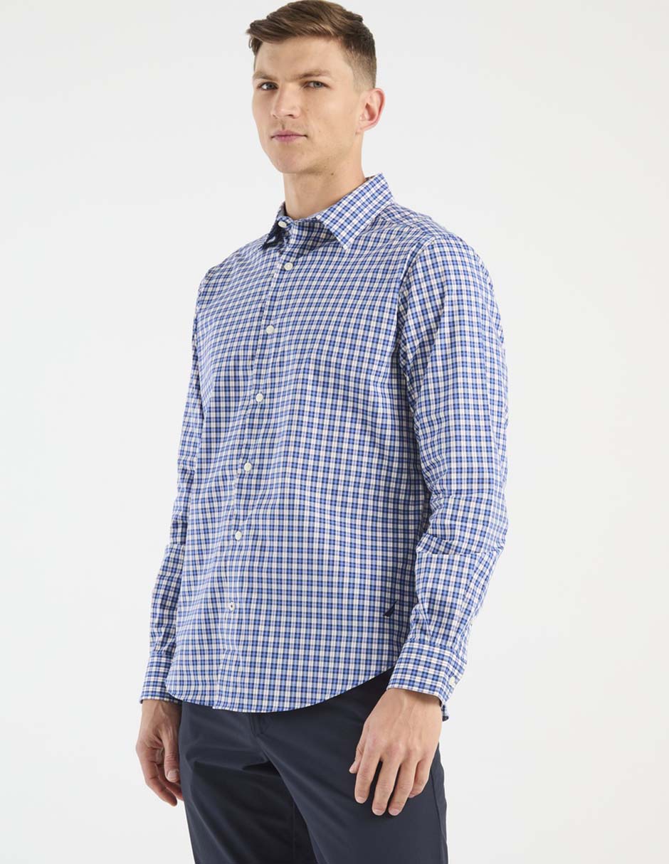 Camisa casual manga larga para hombre