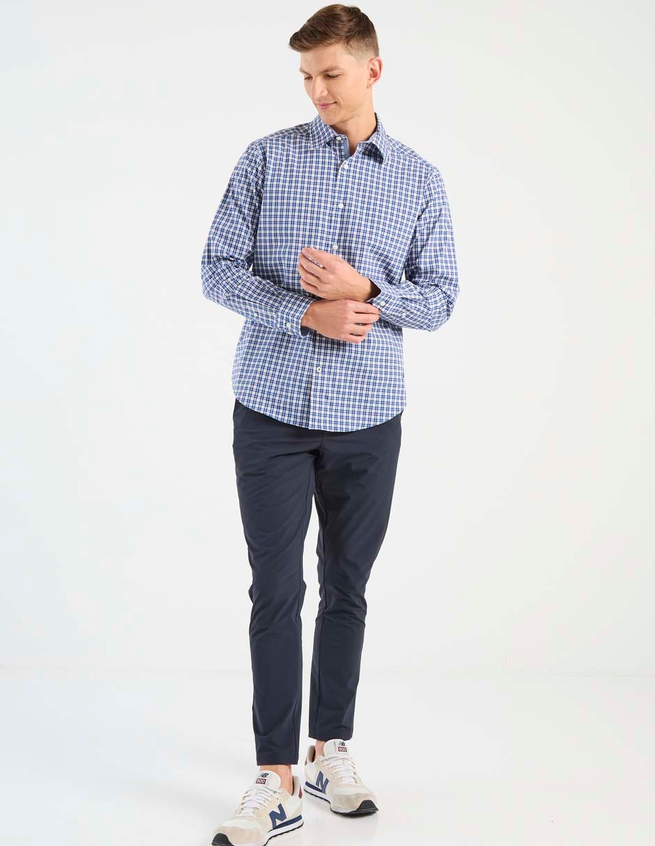 Camisa casual manga larga para hombre