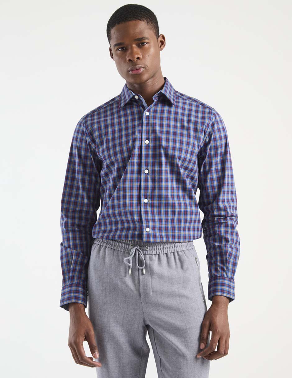 Camisa casual Nautica manga larga para hombre
