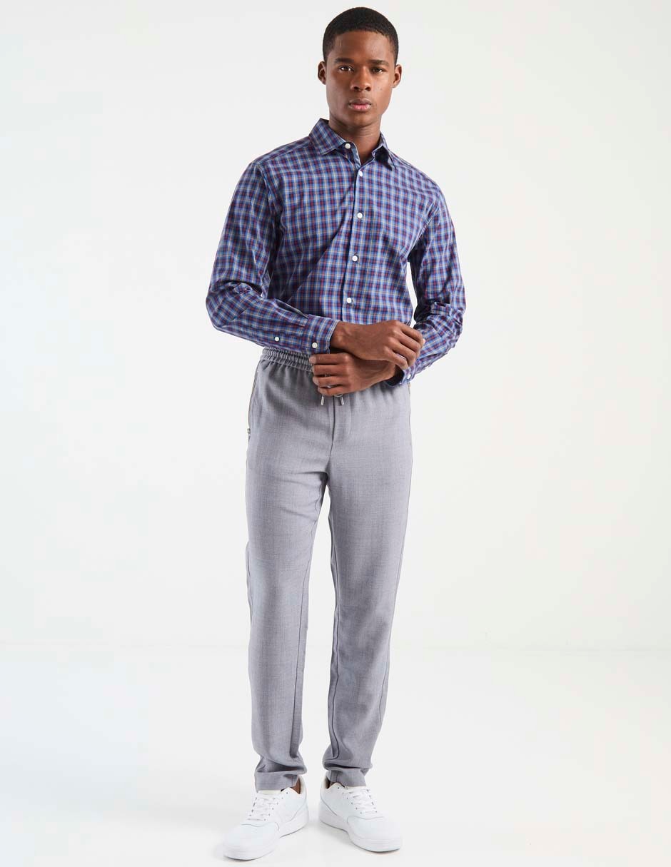 Camisa casual Nautica manga larga para hombre