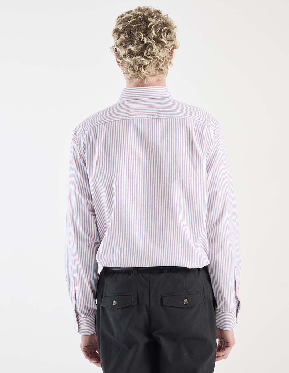 Camisa casual de algodón manga larga para hombre 5