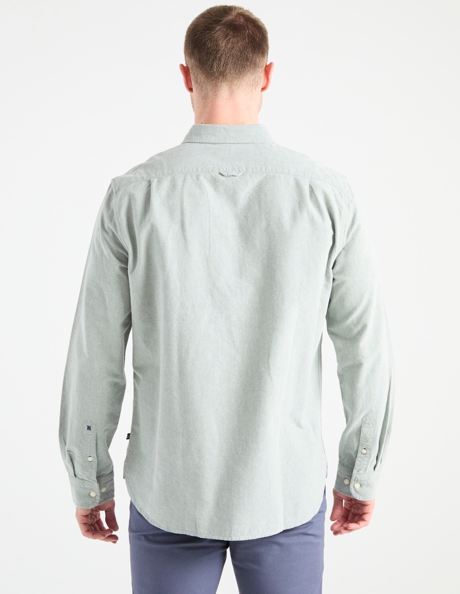 Camisa casual manga larga para hombre 2