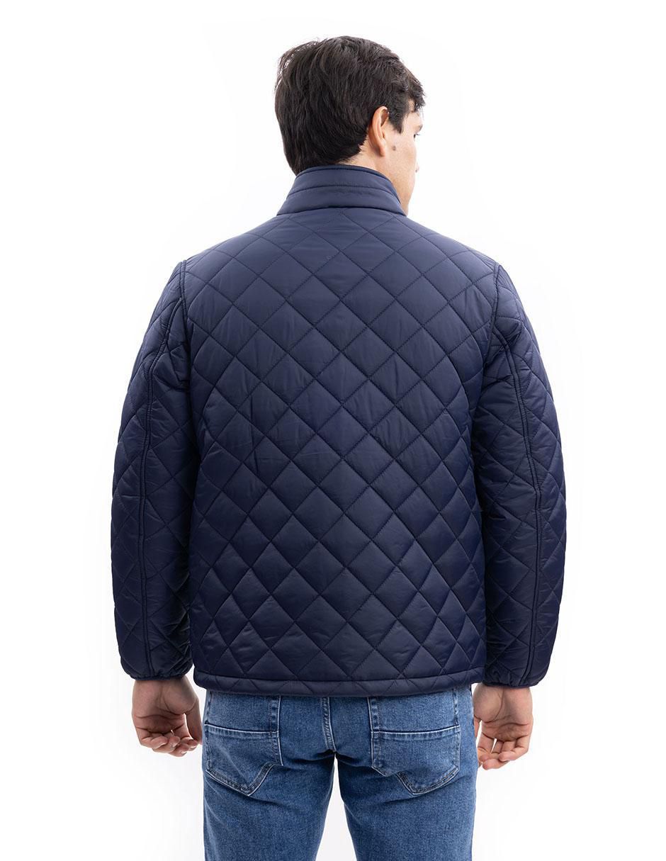Chamarra acolchada impermeable con bolsillos para hombre 2