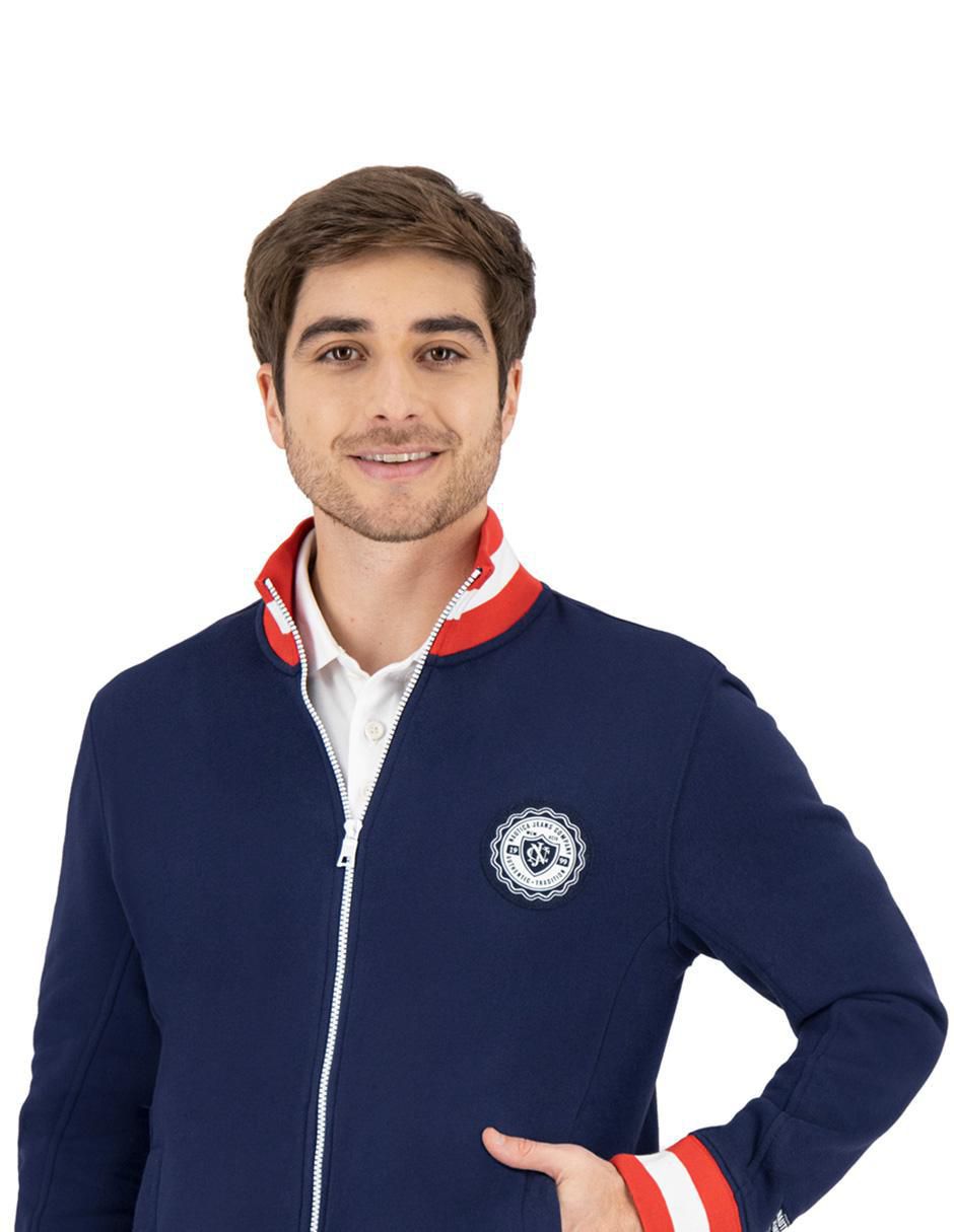 Chamarra casual con bolsillos para hombre