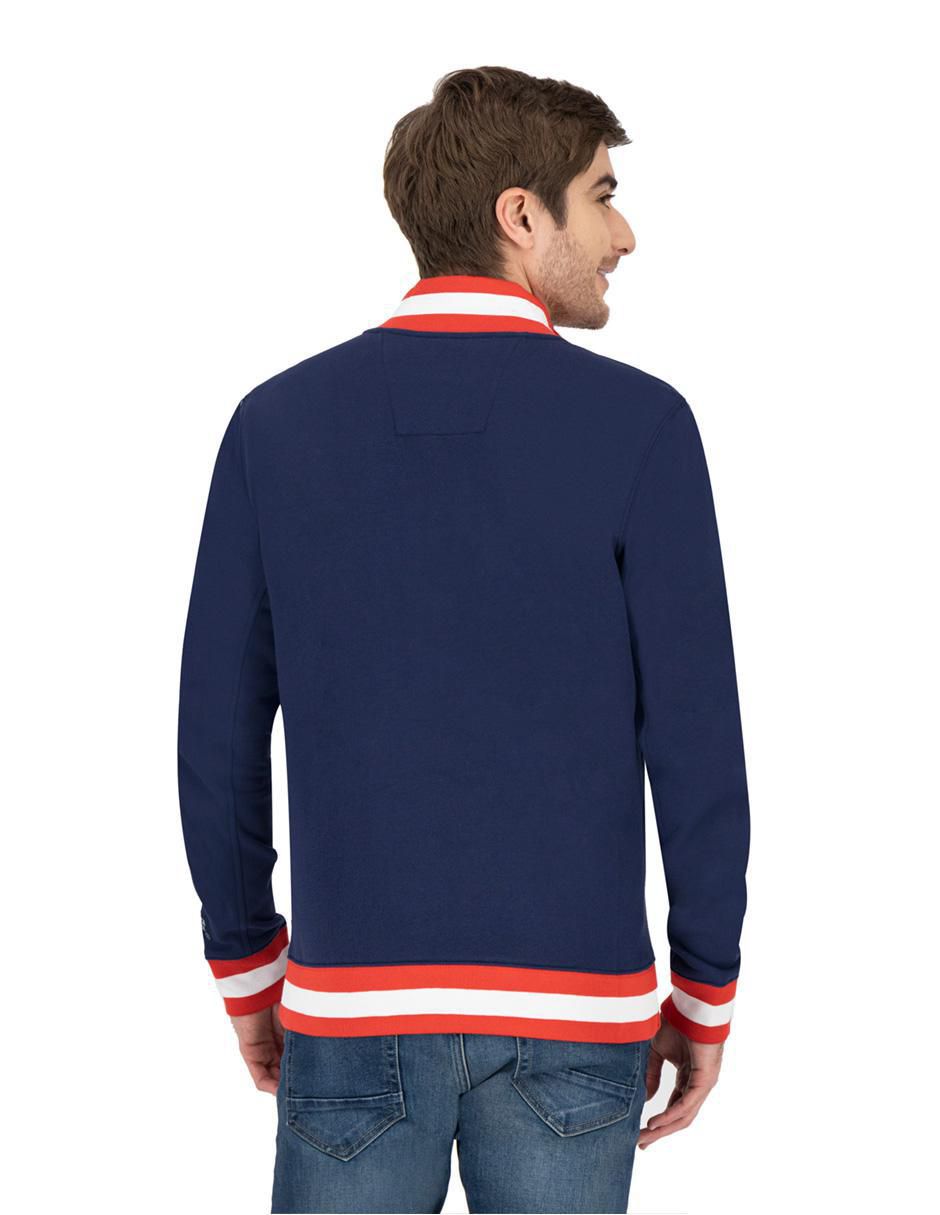 Chamarra casual con bolsillos para hombre