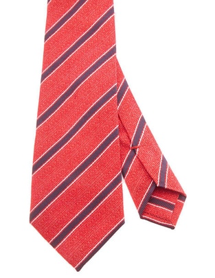 Corbata regular de seda estampado a rayas para hombre Corbata regular de seda estampado a rayas para hombre