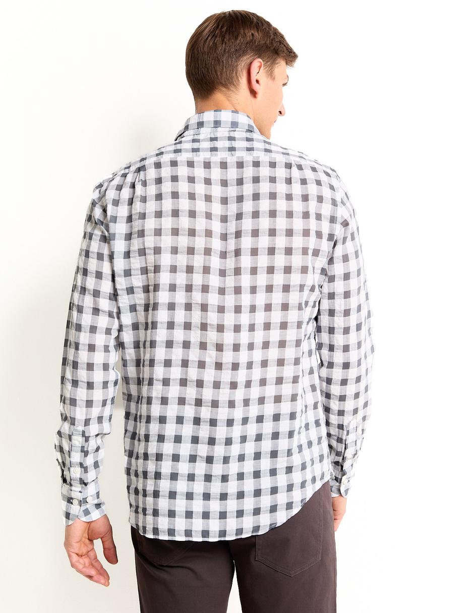 Camisa casual de algodón manga larga para hombre 5