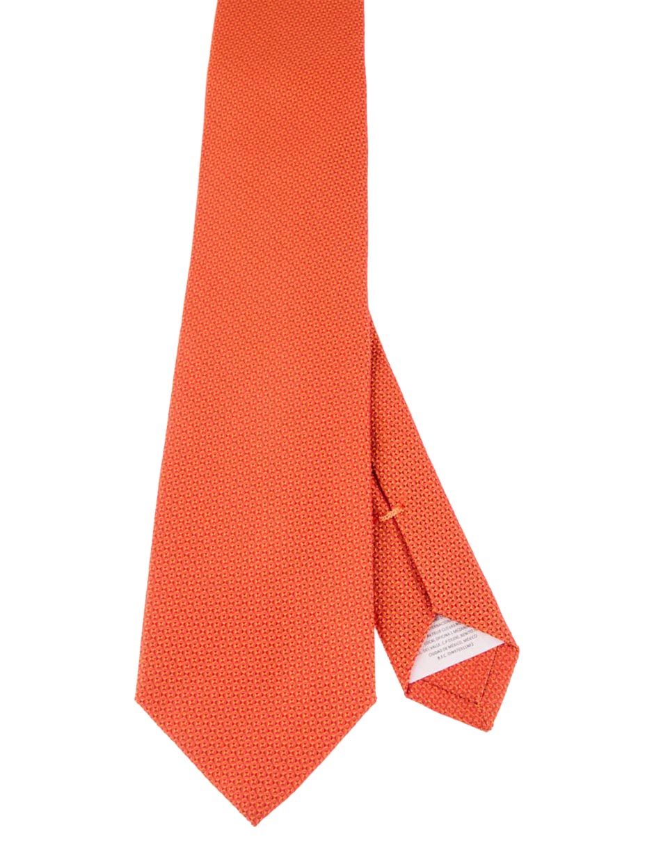 Corbata regular de seda estampado para hombre