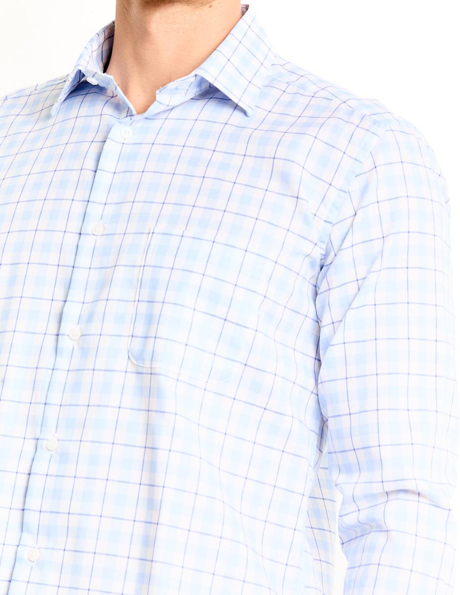 Camisa casual de algodón manga larga para hombre