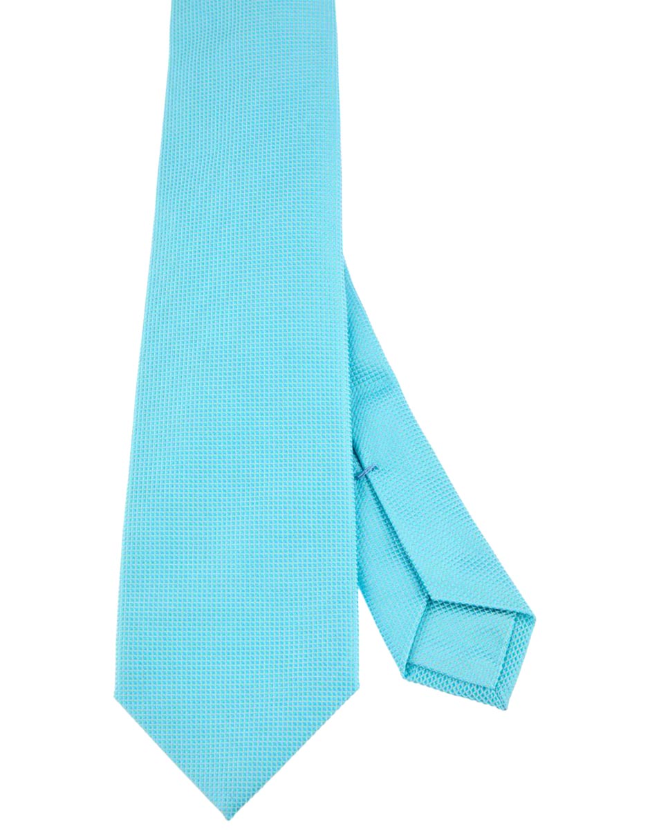 Corbata regular de seda estampado a cuadros para hombre