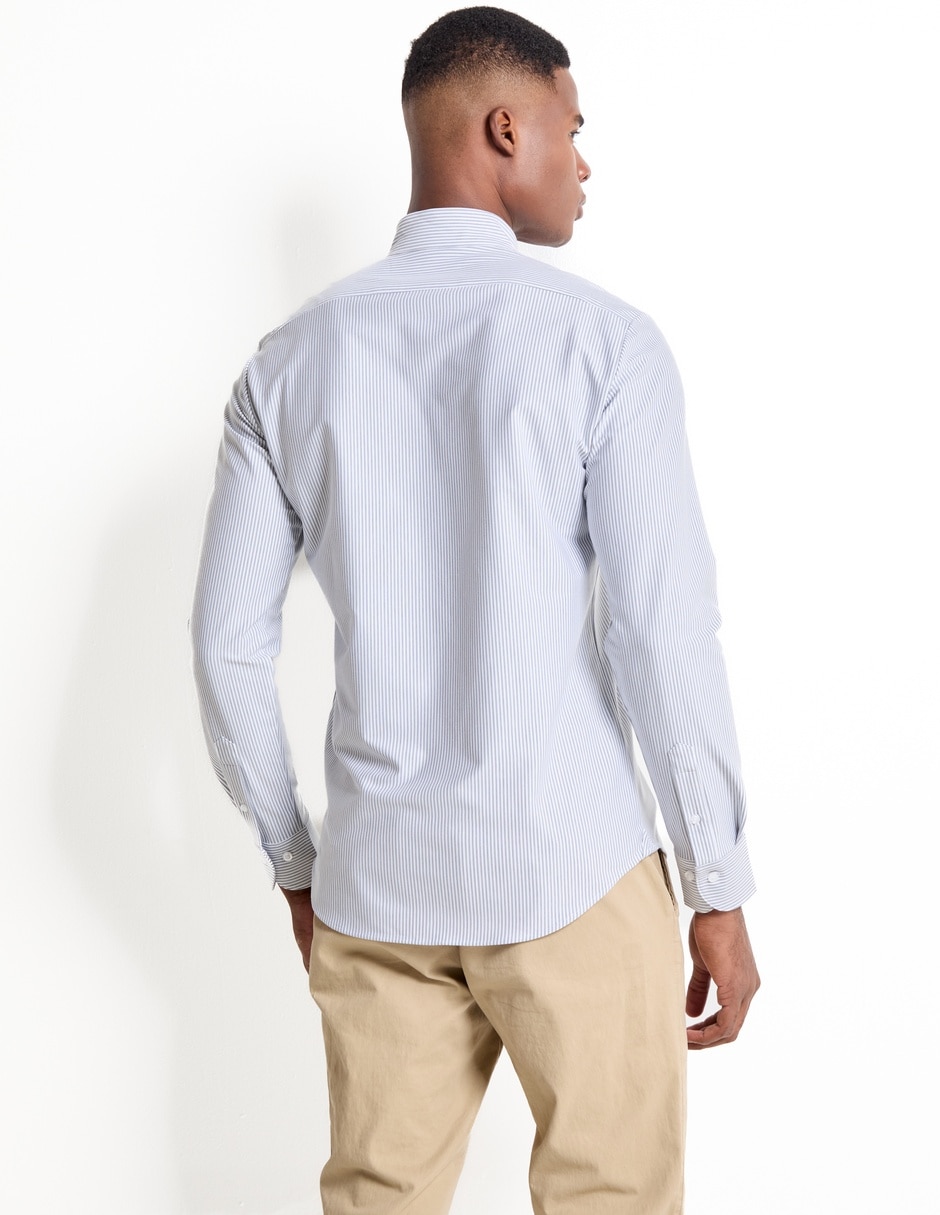 Camisa casual de algodón manga larga para hombre 2