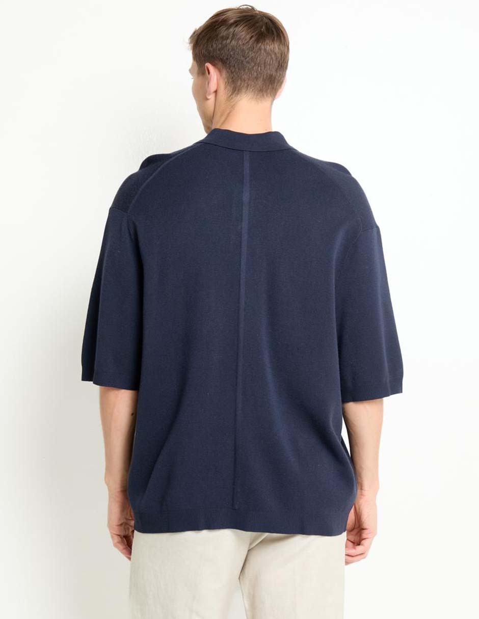 Suéter cuello polo para hombre 4
