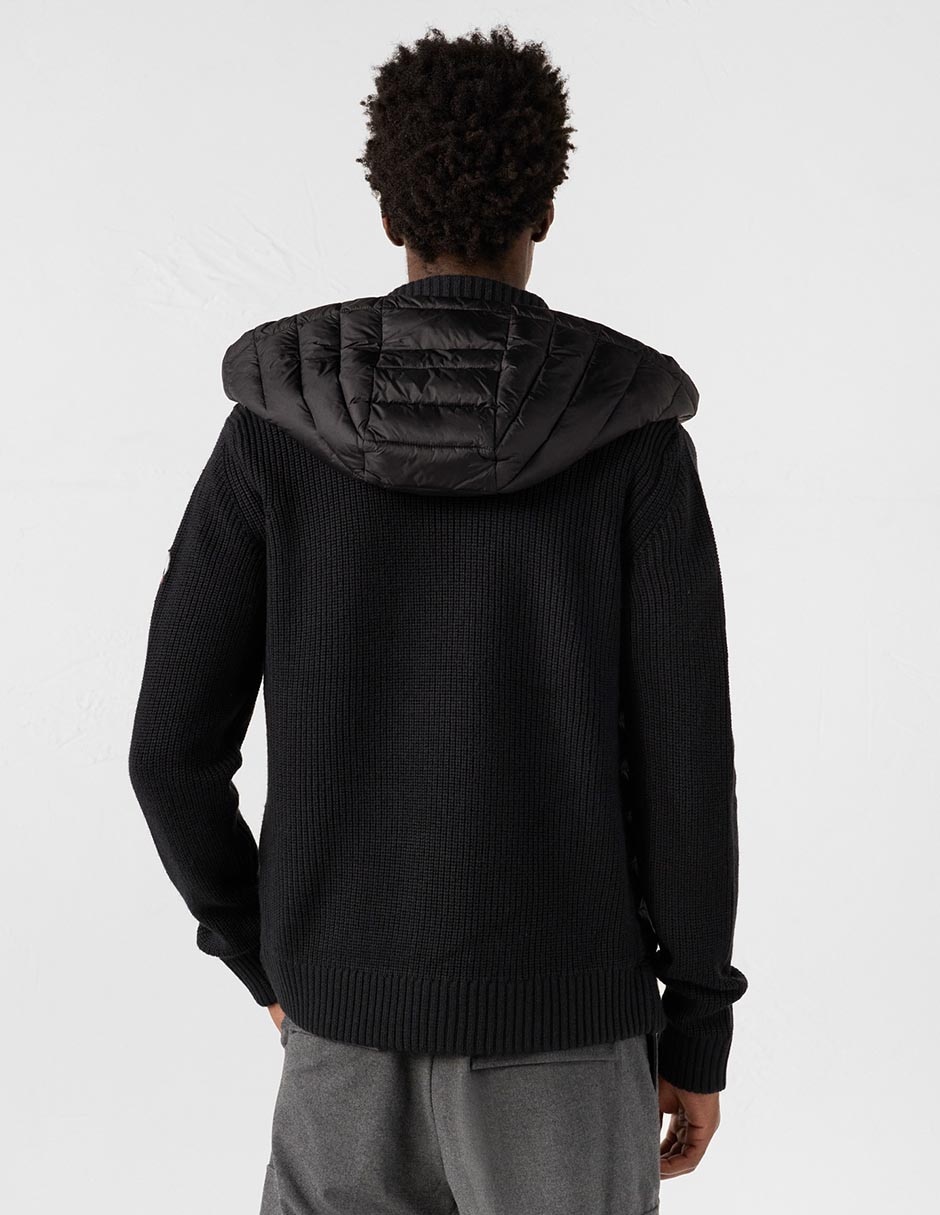 Chamarra casual capucha y bolsa para hombre 13