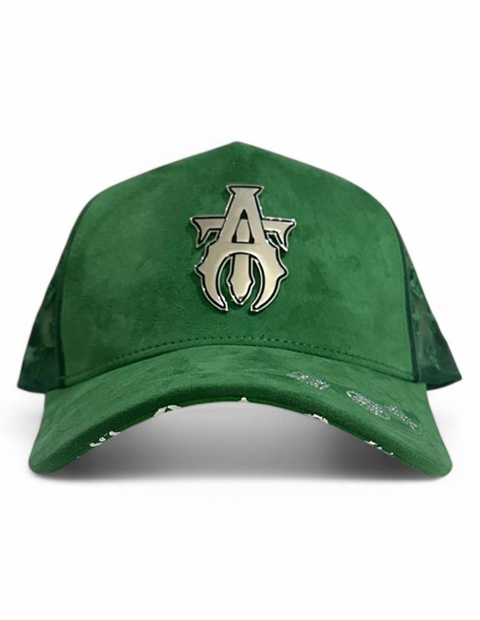 Gorra visera curva snapback casual Green Theme Adt para hombre 5