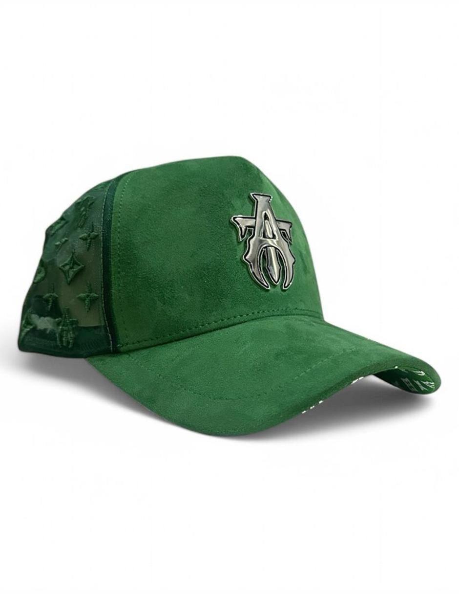 Gorra visera curva snapback casual Green Theme Adt para hombre 4