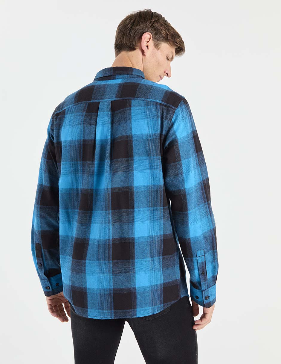 Camisa casual de algodón manga larga para hombre 5