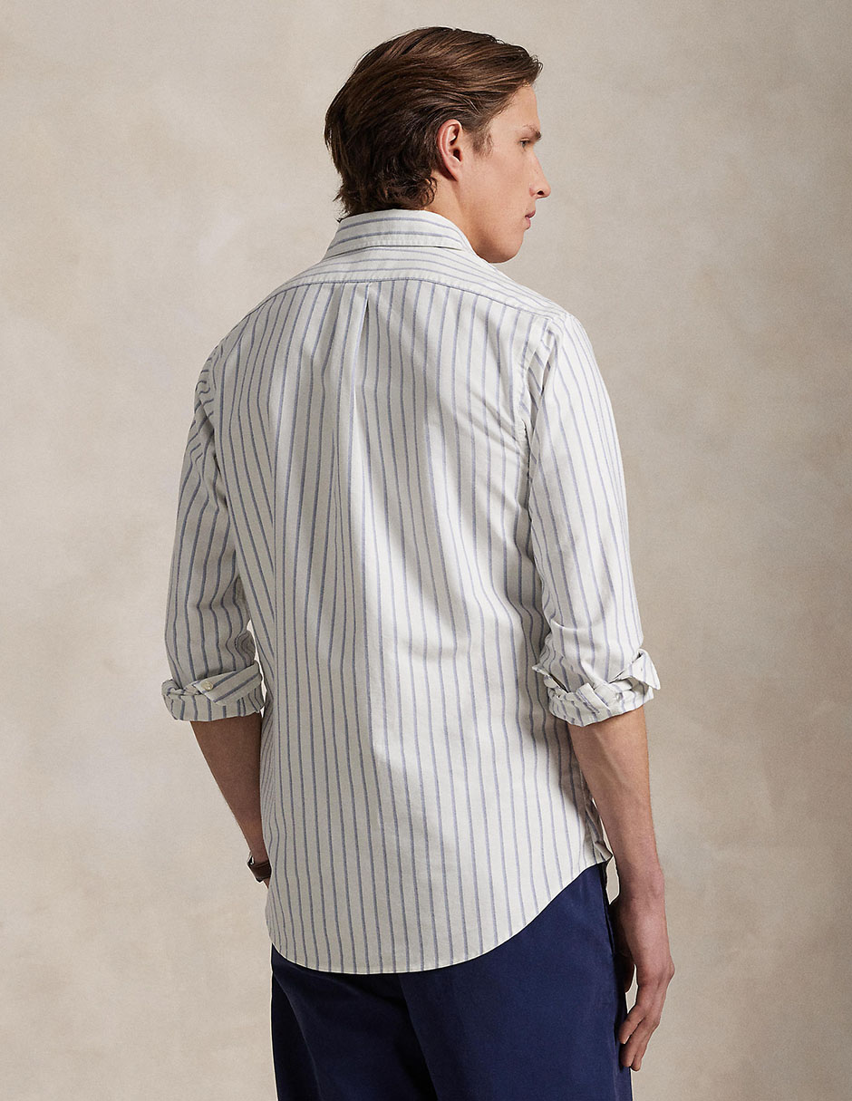 Camisa casual de algodón manga larga para hombre 4
