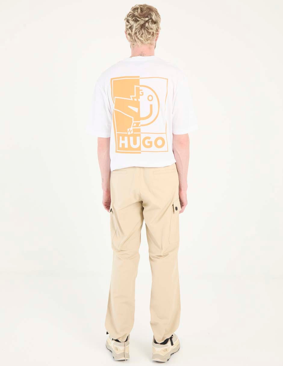 Pantalón cargo slim Hugo de algodón para hombre
