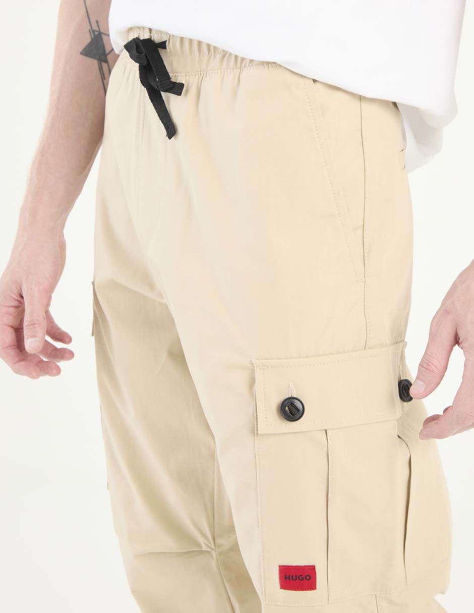 Pantalón cargo slim Hugo de algodón para hombre