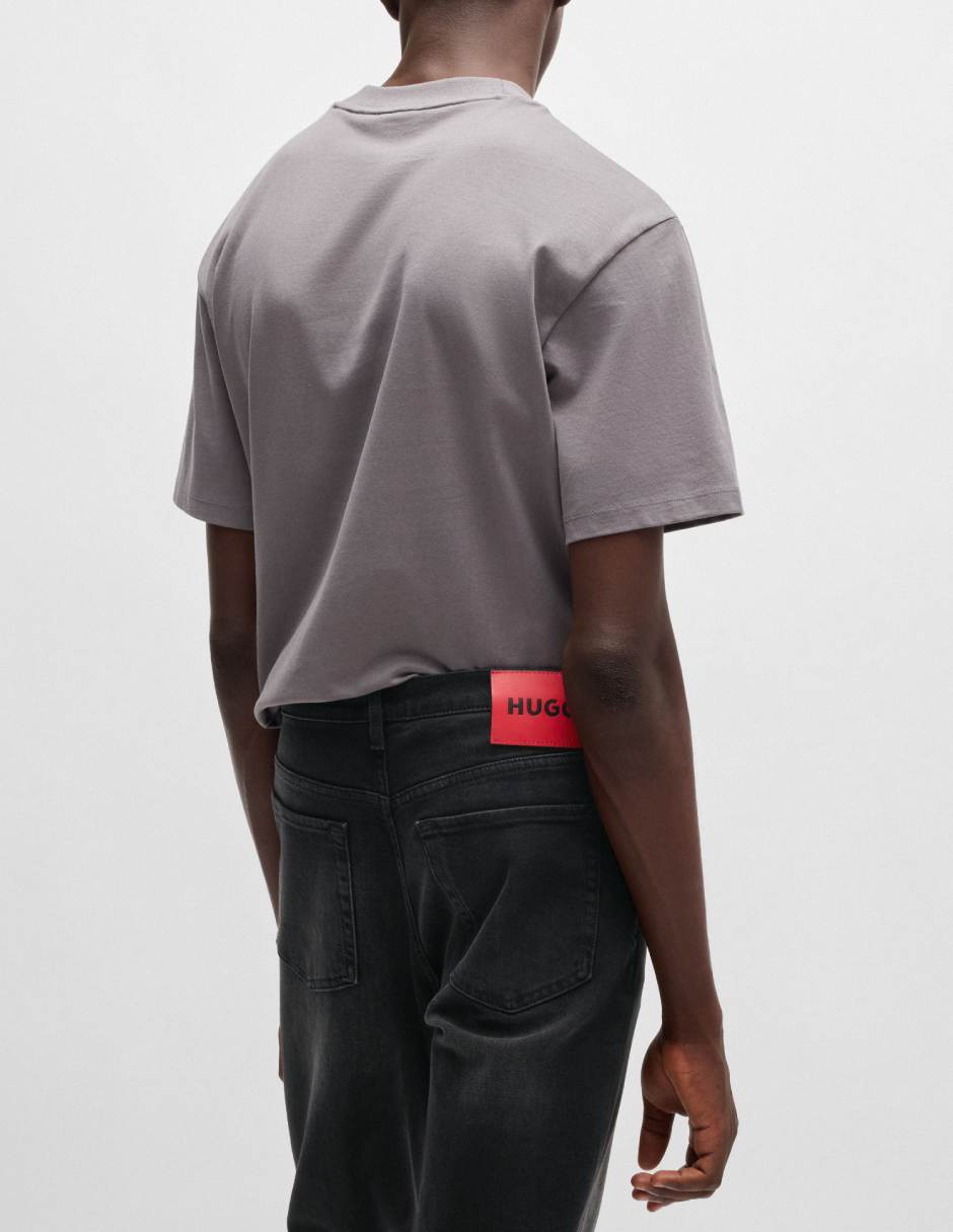 Jeans straight lavado medio para hombre 3