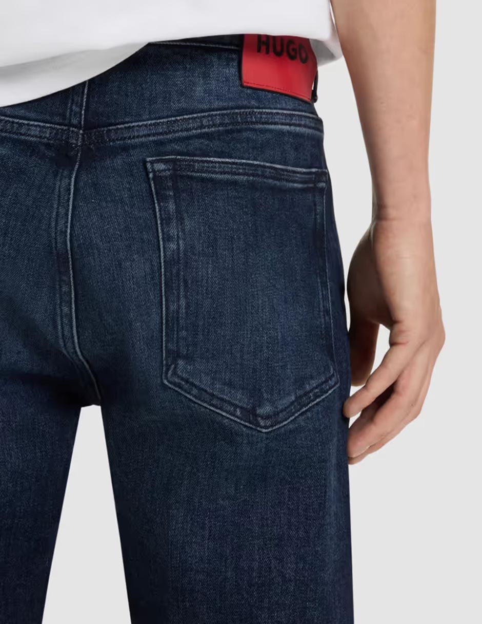 Jeans slim Hugo lavado medio para hombre