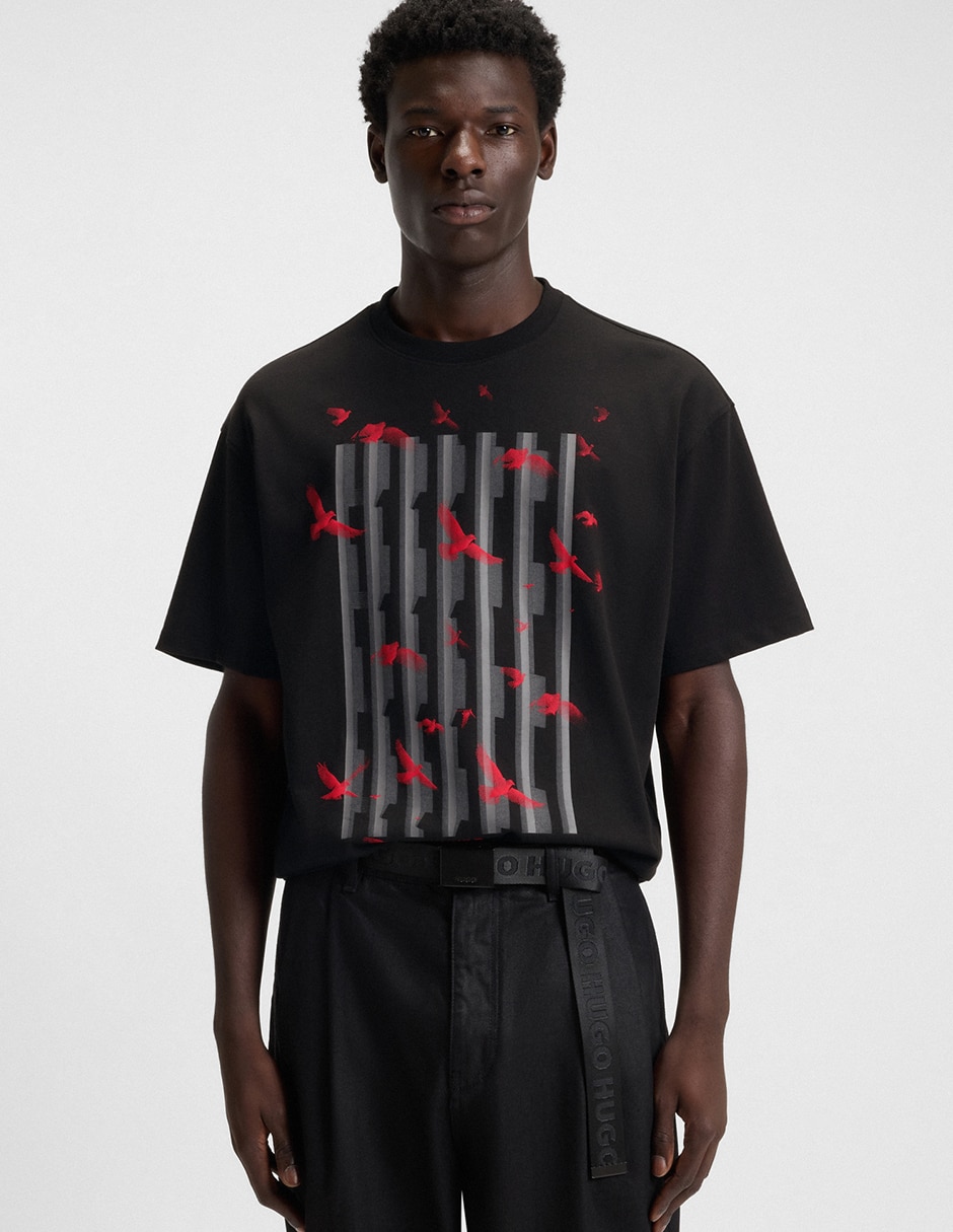 Playera Hugo cuello redondo para hombre