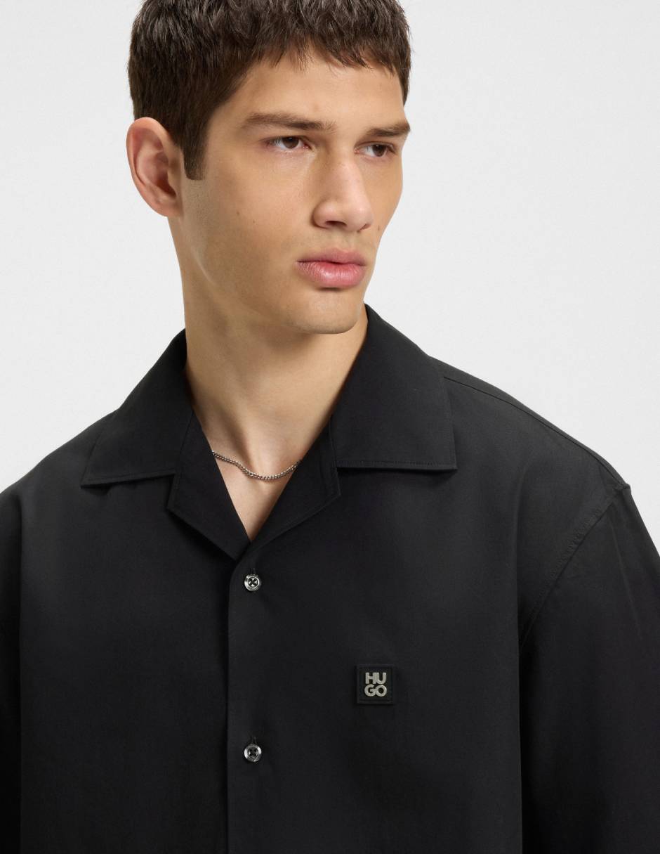 Camisa casual Hugo de algodón manga corta para hombre