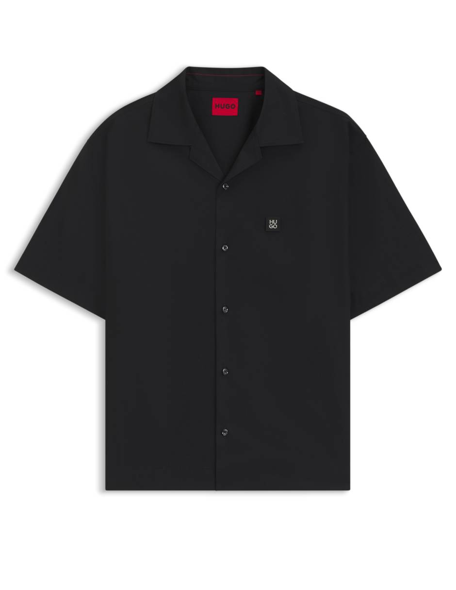 Camisa casual Hugo de algodón manga corta para hombre