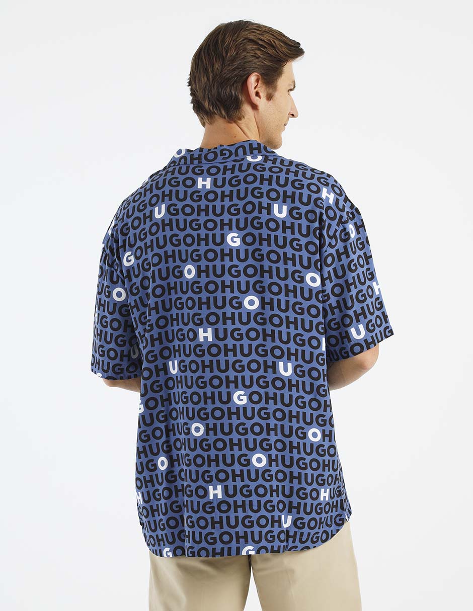Camisa playa Hugo manga corta para hombre