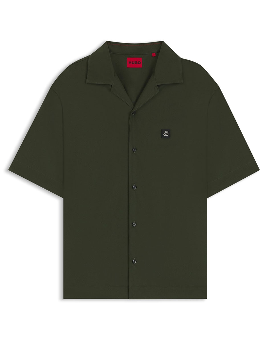 Camisa casual Hugo de algodón manga corta para hombre